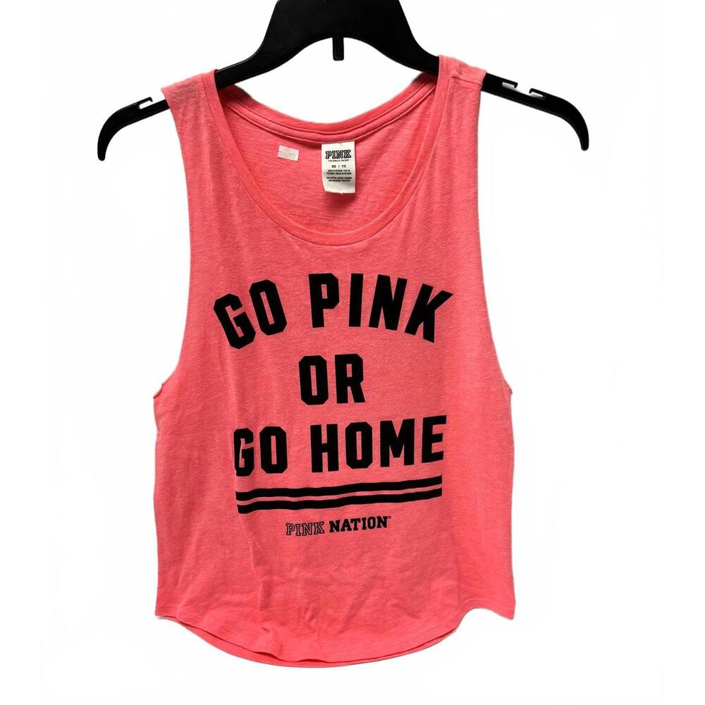 Victoria's Secret PINK Nation Tank Top - Go Pink or Go Home